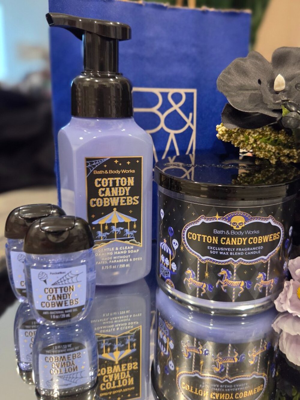 Bath & Body Works - Cotton Candy Cobwebs Set